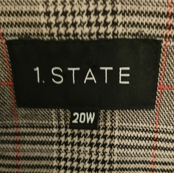 1. State Women's Brown Plaid Blazer - Picture 3 of 6
